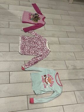 L.O.L. Surprise! Pink and Light Blue Girls Long Sleeve Tops - Set of 3